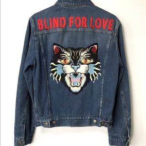 blind for love denim jacket